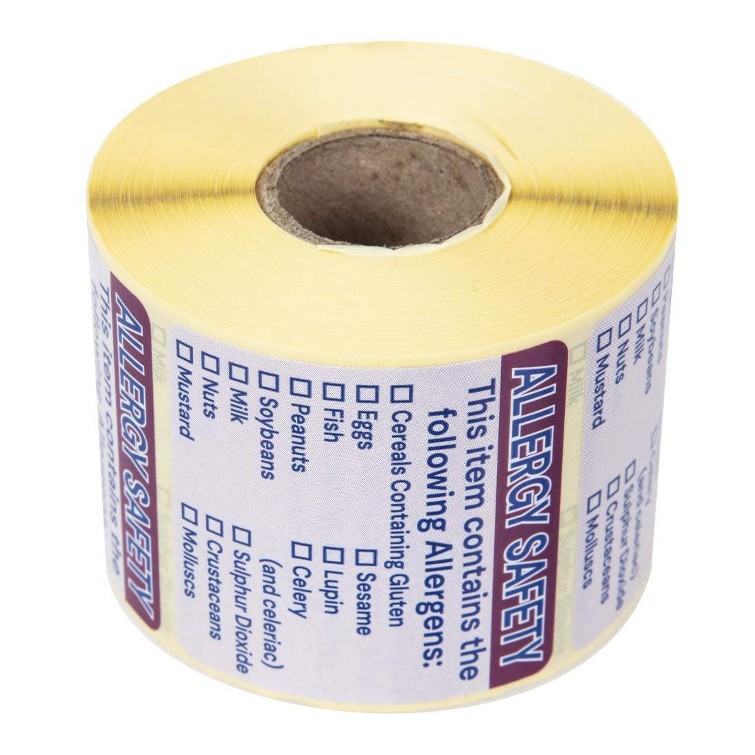 Vogue Allergen Food Labels - 51mm 2" (Roll 500)