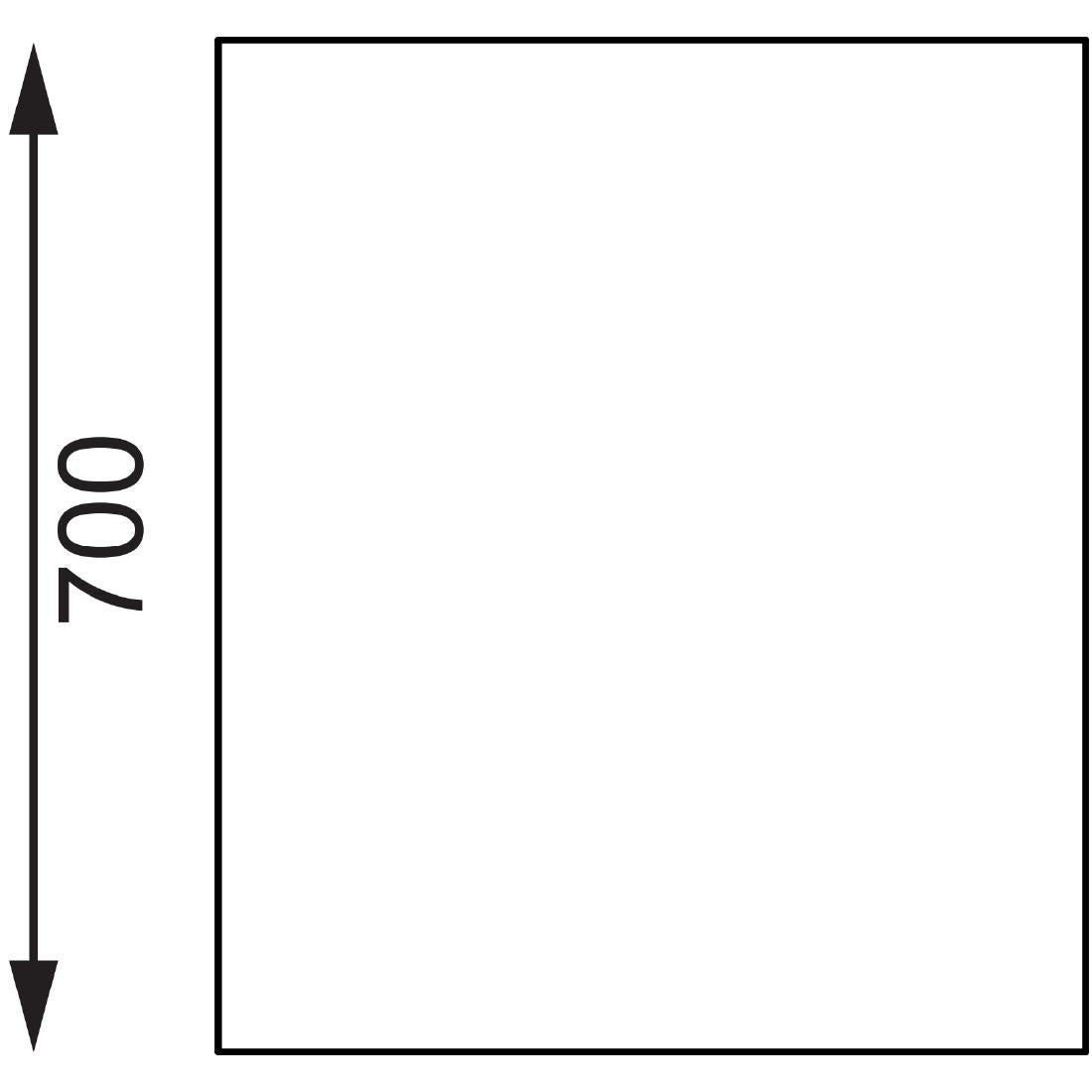 Vogue Table St/St - 600x700x900mm 23 1/2x27 1/2x35 1/2"