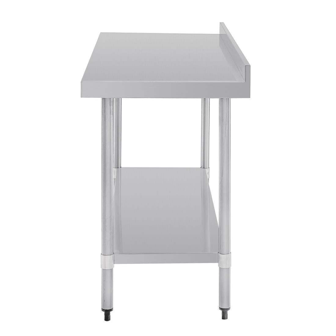 Vogue Stainless Steel Table with Upstand - 1500x700x900mm- 59x27 1/2x35 1/2"