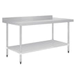 Vogue Stainless Steel Table with Upstand - 1800x700x900mm 70 3/4x27 1/2x35 1/2"