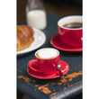 Olympia Cafe Espresso Cup Red - 100ml 3 1/2oz (Box 12)