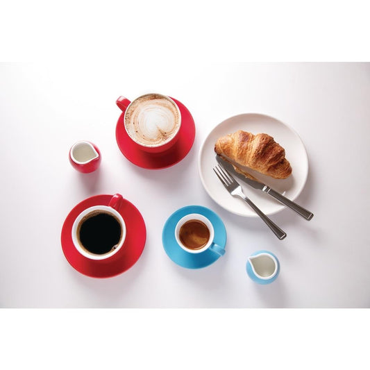 Olympia Cafe Espresso Cup Red - 100ml 3 1/2oz (Box 12)