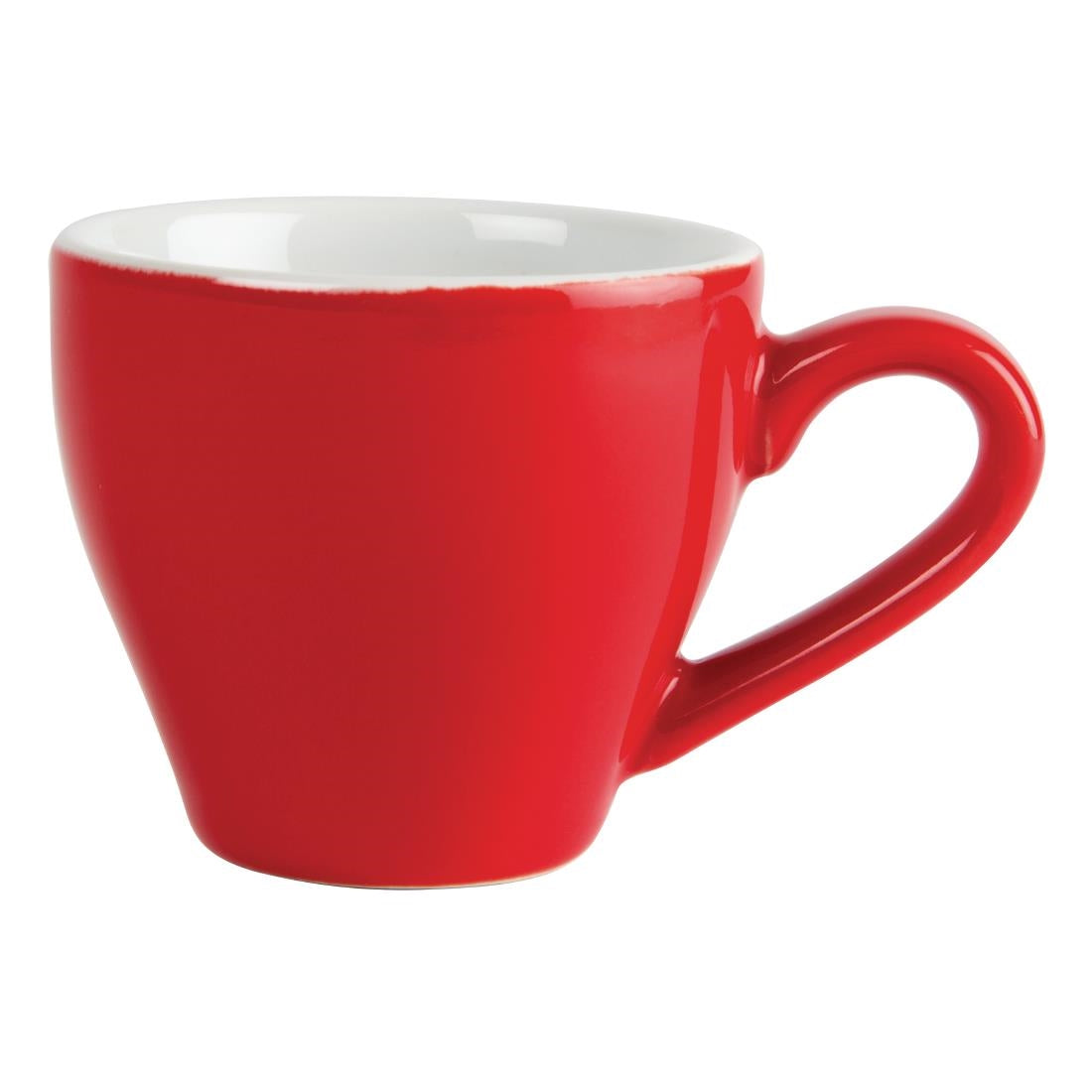 Olympia Cafe Espresso Cup Red - 100ml 3 1/2oz (Box 12)