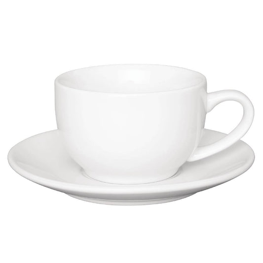 Olympia Cafe Saucer White for 8oz & 12oz (Box 12)