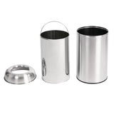 Bolero Bullet Bin with Open Lid St/St - 40Ltr