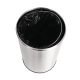 Bolero Bullet Bin with Open Lid St/St - 40Ltr
