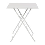 Bolero Grey Pavement Style Steel Table (600mm Square)