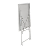 Bolero Grey Pavement Style Steel Table (600mm Square)