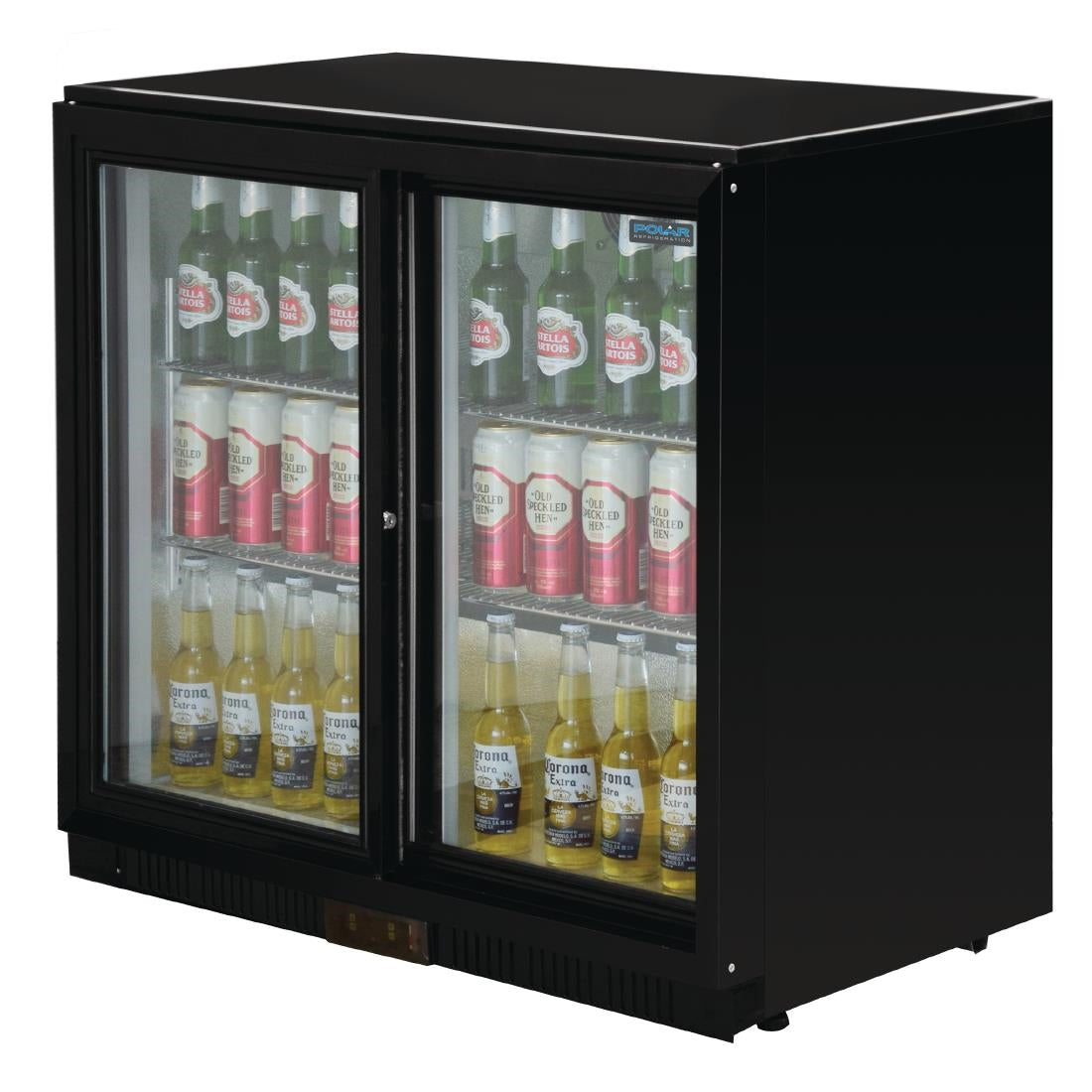 Polar G-Series Back Bar Cooler with 2 Sliding Doors 208Ltr