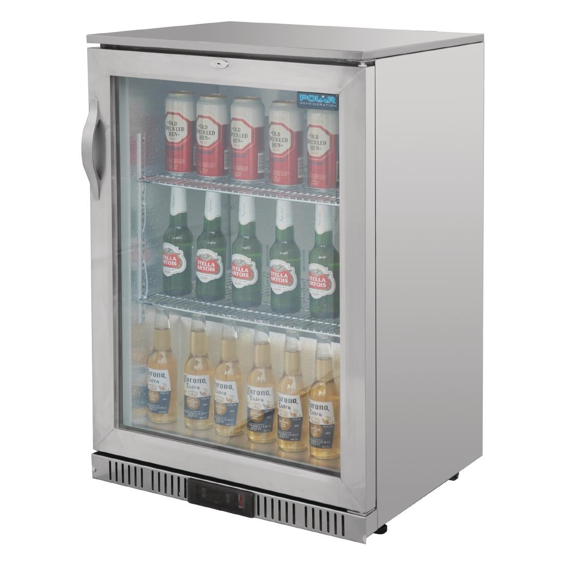 Polar G-Series Back Bar Cooler with Hinged Door Stainless Steel - 138Ltr