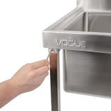 Vogue St/St Mop Sink - 450x500x500mm