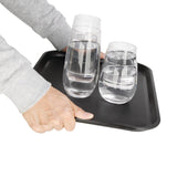 Olympia Kristallon Non-slip Tray Black - 405x305x20mm