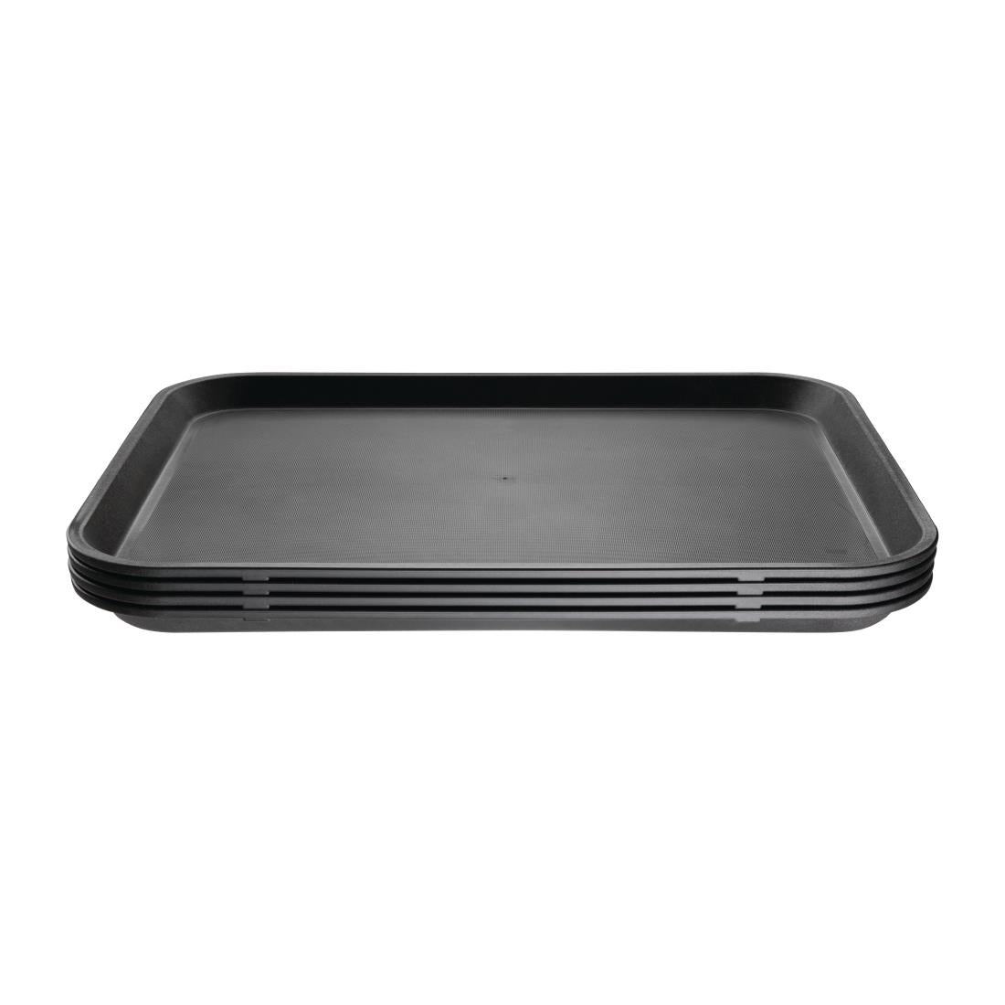 Olympia Kristallon Non-slip Tray Black - 405x305x20mm