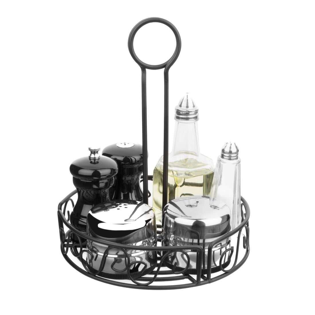 Olympia Black Wire Condiment Holder 195(dia)x235(h)mm