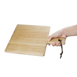 Olympia Oak Paddle Board Square Small 230x230x15mm - 100mm handle