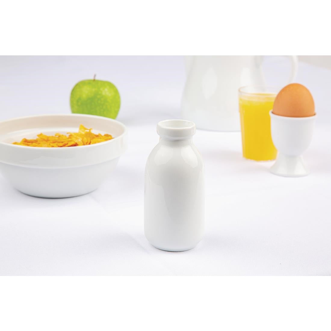 Olympia White Mini Milk Bottle - 145ml 5oz (Box 12)