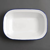 Olympia Enamel Rectangular Serving Dish - 280x195x55mm 11x7 1/2x2 1/4" (Box 6)