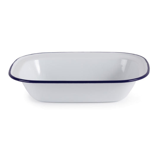 Olympia Enamel Rectangular Serving Dish - 280x195x55mm 11x7 1/2x2 1/4" (Box 6)