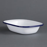 Olympia Enamel Pie Dish Rectangular - 180x50x135mm (Box 6)