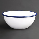 Olympia Enamel Pudding Bowl White - 5 1/2" (Box 6)