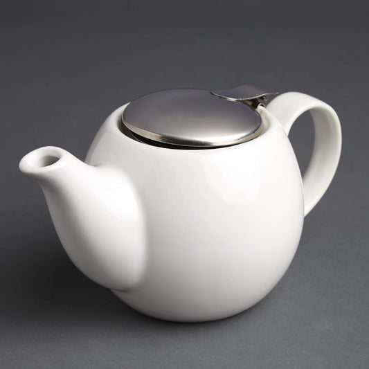 Olympia Cafe Teapot White - 510ml 18oz (Box 1)