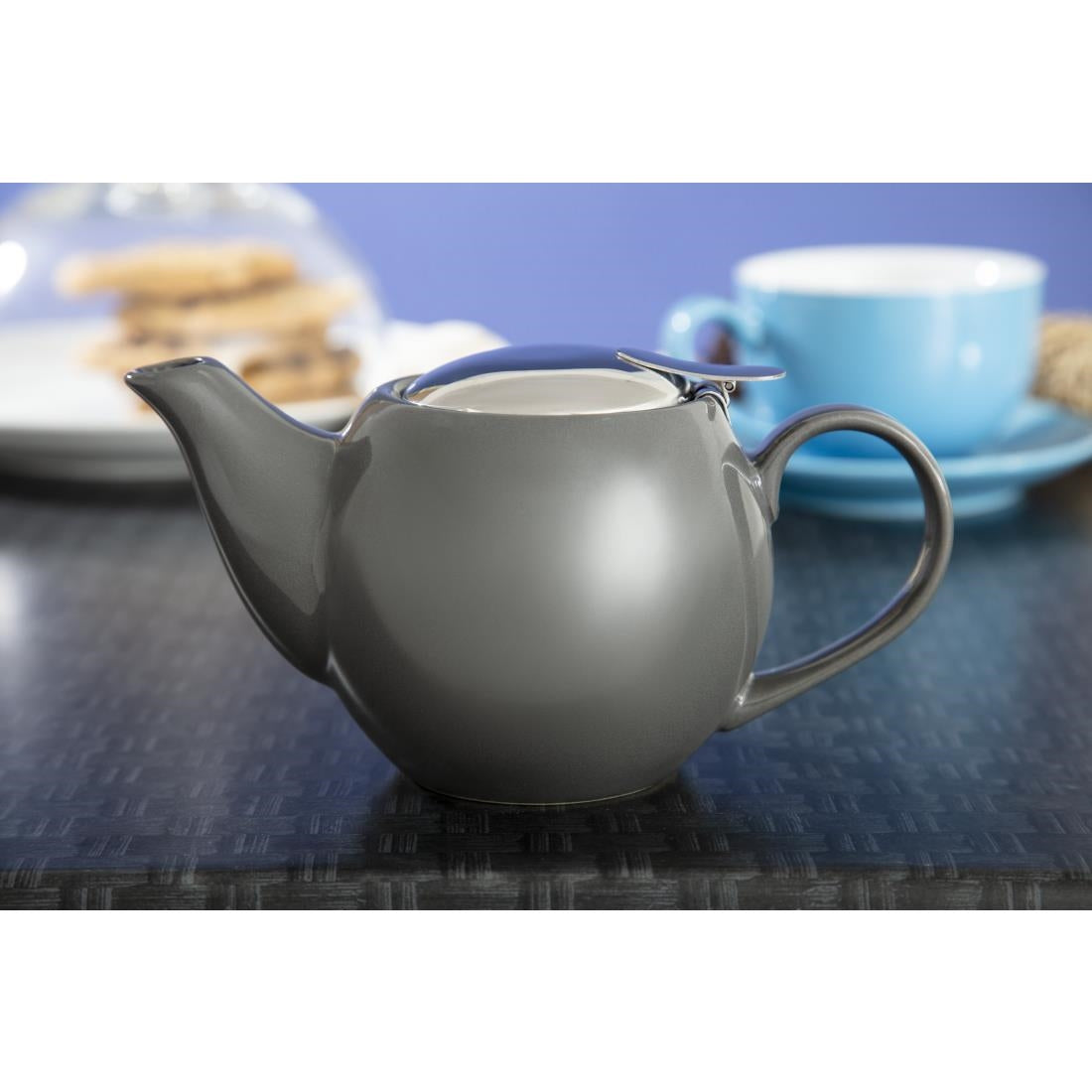 Olympia Cafe Teapot Charcoal - 510ml 18oz (Box 1)