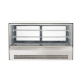 2NDs: Counter top square 2 Shelves Glass cold food display - GN-1200RT-NSW2101