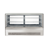 2NDs: Counter top square 2 Shelves Glass cold food display - GN-1200RT-NSW2160
