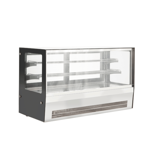 Counter top square 2 Shelves Glass cold food display - GN-1200RT