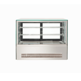 Counter top square glass cold food display - GN-900RT