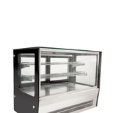 Counter top square glass cold food display - GN-900RT