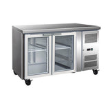 Ex-Showroom: Thermaster 2 Glass Door Gastronorm Bench Fridge - GN2100TNG-VIC1028