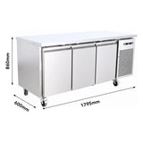 Thermaster Dual-Temperature GN Counter Refrigerator – GN3100DT