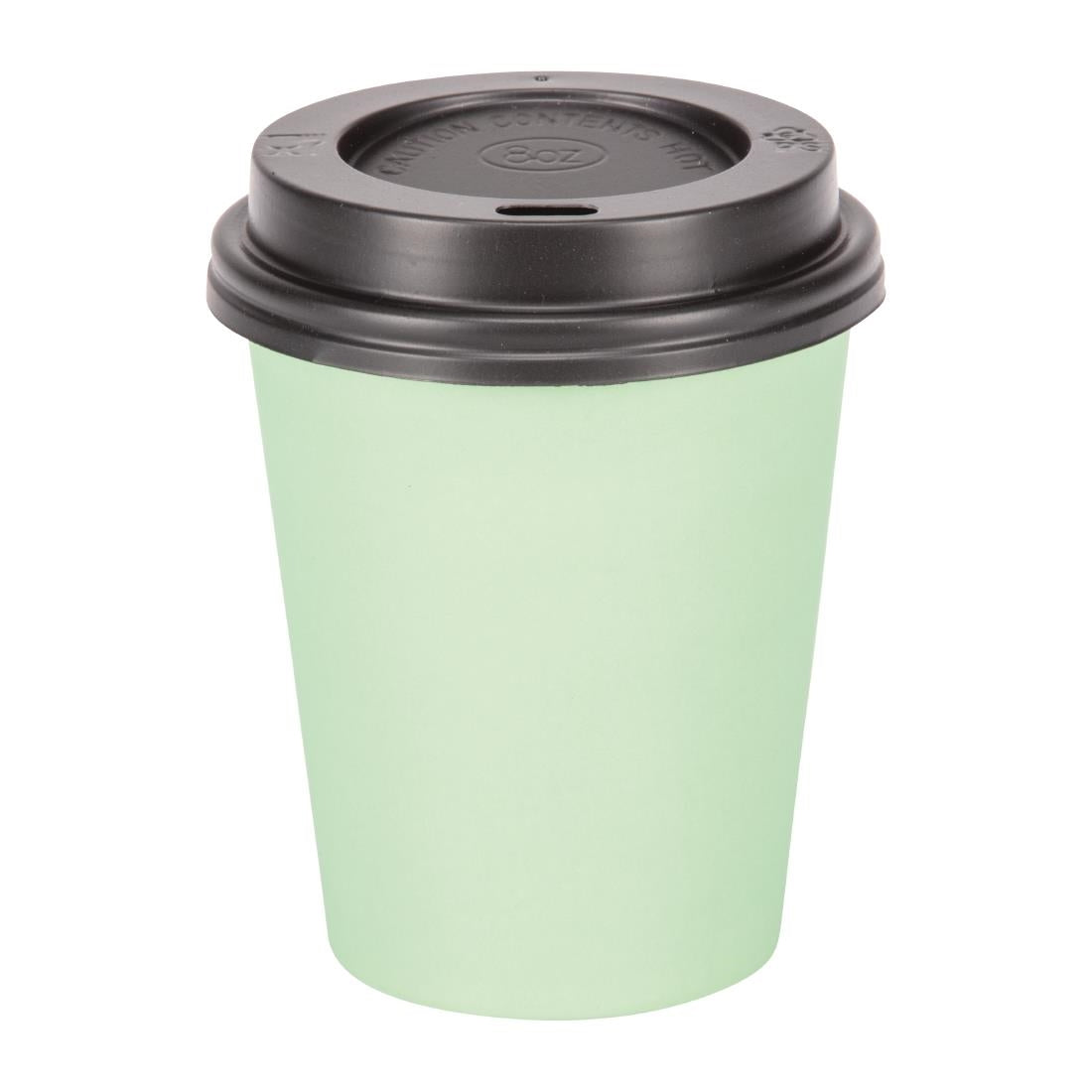 Fiesta Recyclable Hot Cups Single Wall Aqua - 228ml (8oz) (Sleeve 50)