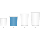 Fiesta Recyclable Hot Cups Single Wall Aqua - 228ml (8oz) (Sleeve 50)