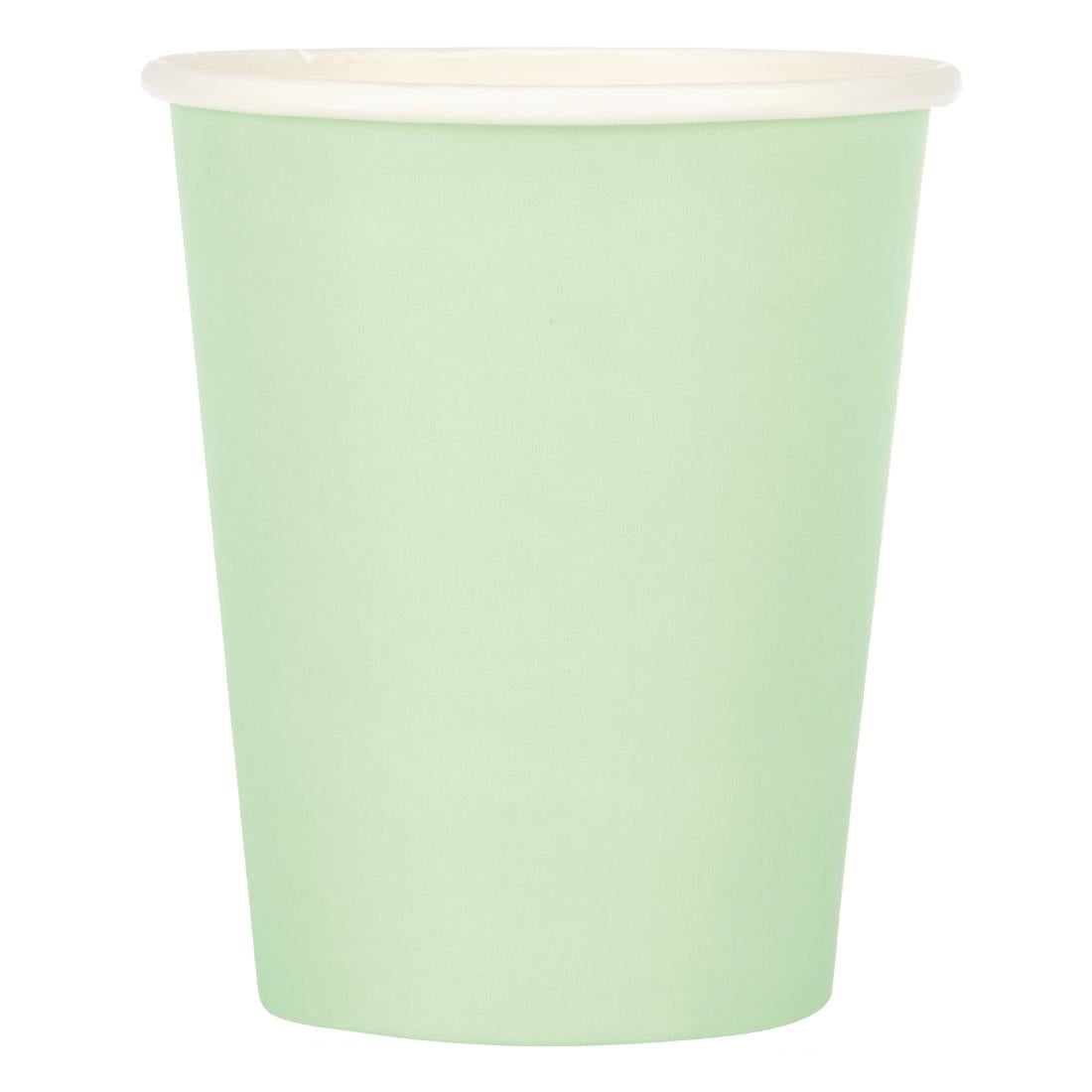 Fiesta Recyclable Hot Cups Single Wall Aqua - 228ml (8oz) (Sleeve 50)