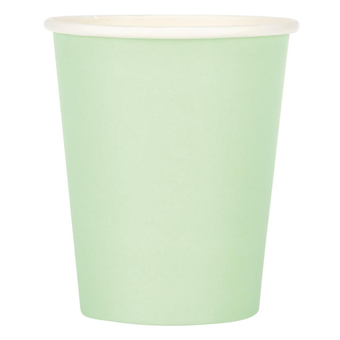 Fiesta Recyclable Hot Cups Single Wall Aqua - 228ml (8oz) (Box 1000)