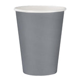 Fiesta Recyclable Hot Cups Single Wall Charcoal - 340ml (12oz) (Box 1000)