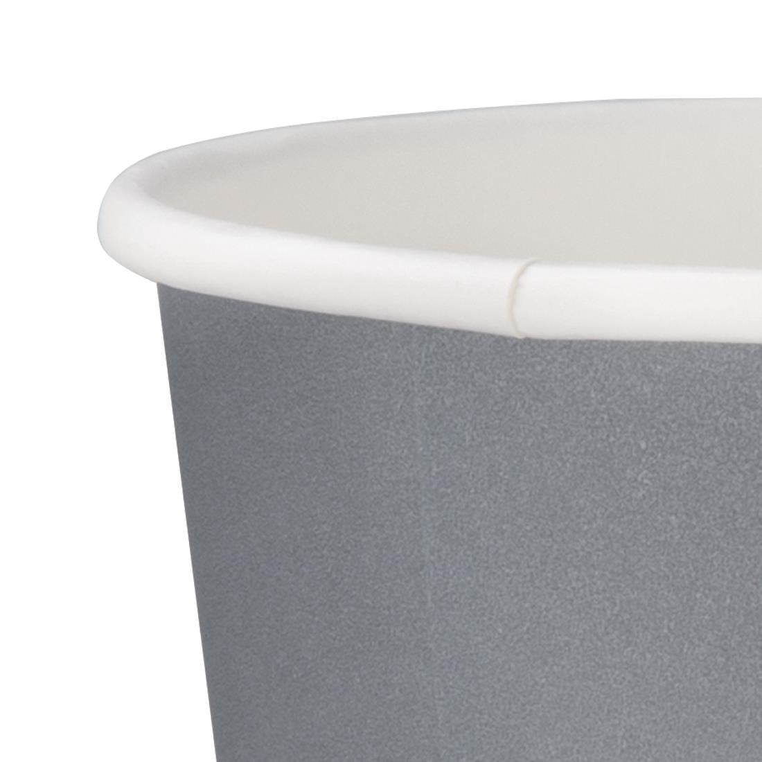 Fiesta Recyclable Hot Cups Single Wall Charcoal - 340ml (12oz) (Box 1000)