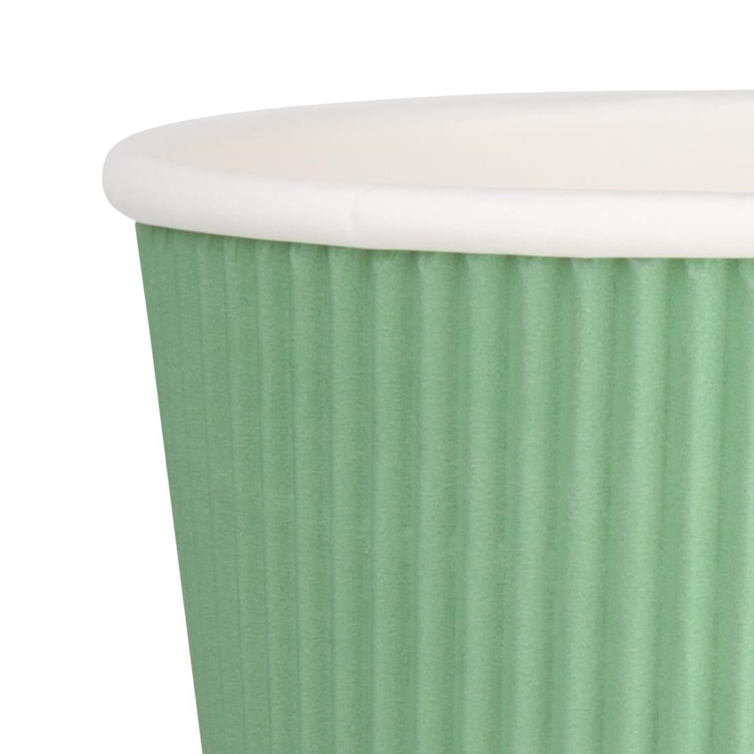 Fiesta Recyclable Hot Cups Ripple Wall Aqua - 228ml (8oz) (Box 500)