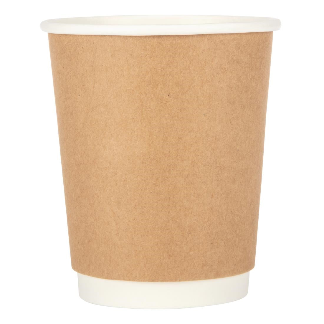 Fiesta Recyclable Hot Cups Double Wall Kraft - 228ml (8oz) (Sleeve 25)