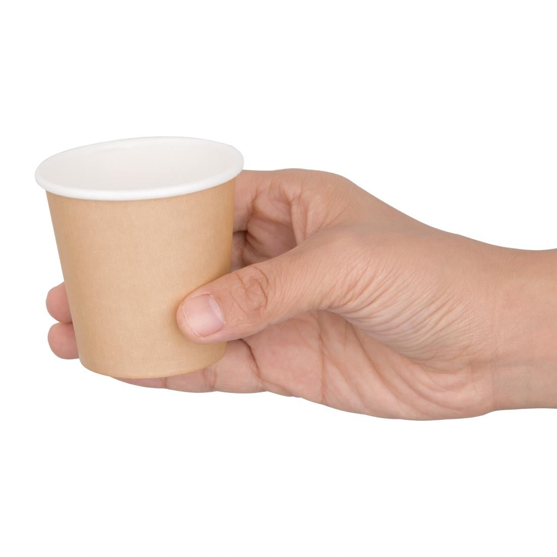 Fiesta Recyclable Espresso Cups Single Wall Kraft - 114ml (4oz) (Box 1000)