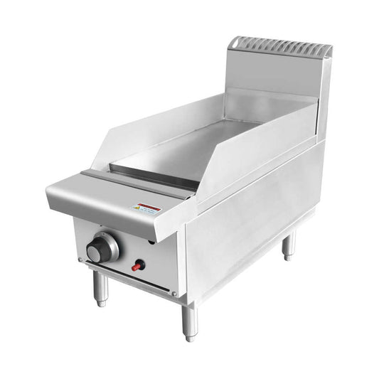 Single Burner Commercial Flat Griddle/Hotplate - 300MM WIDTH - Natural Gas