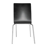 Bolero Square Back Sidechair Black (Pack 4)