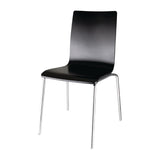 Bolero Square Back Sidechair Black (Pack 4)