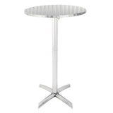 Bolero Flip Top Poseur Table St/St - 600mm dia