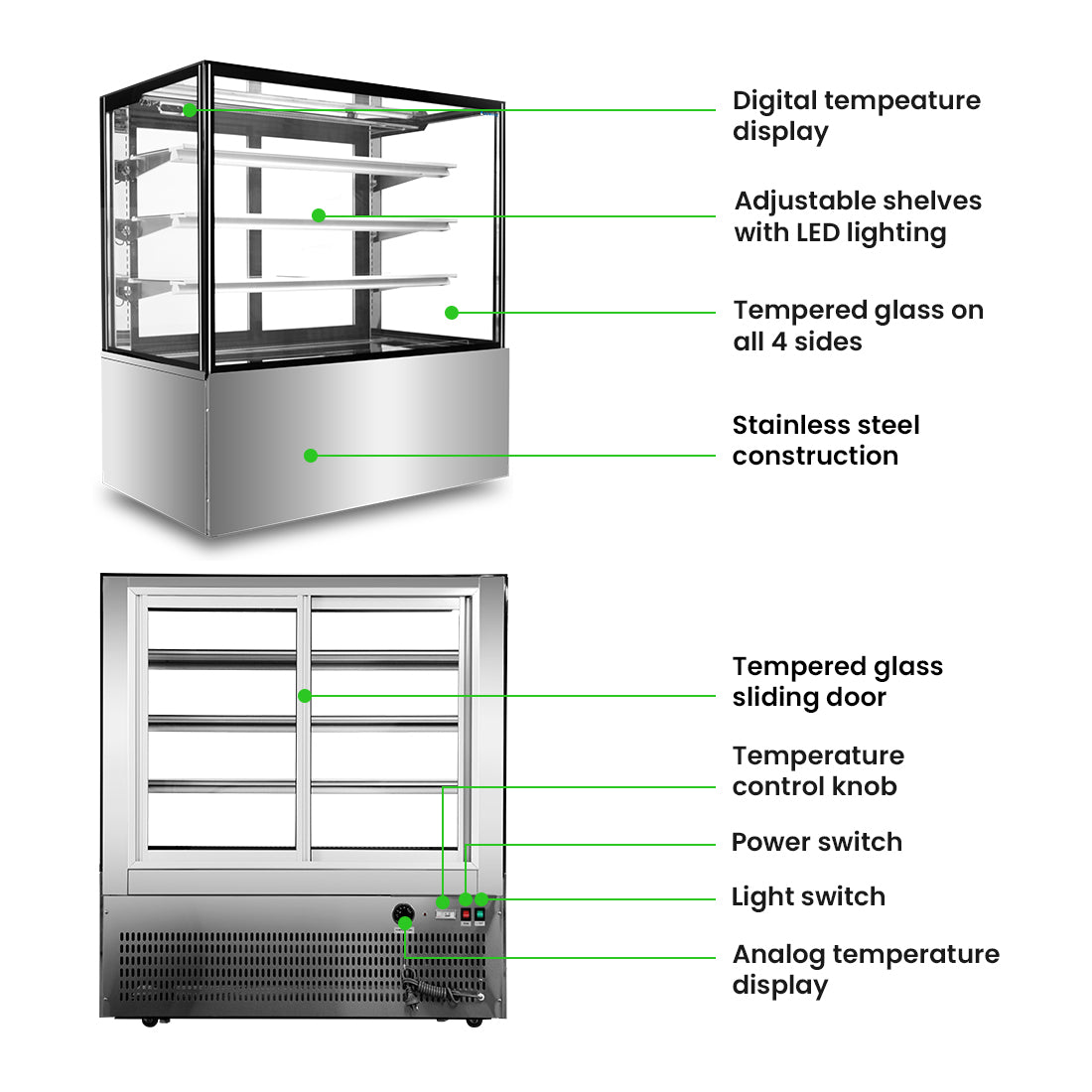 Bonvue Heated Display Cabinet - H-SF840V