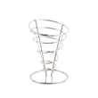 Olympia French Fry Holder Chrome Wire Cone - 175(h)x115(dia)mm