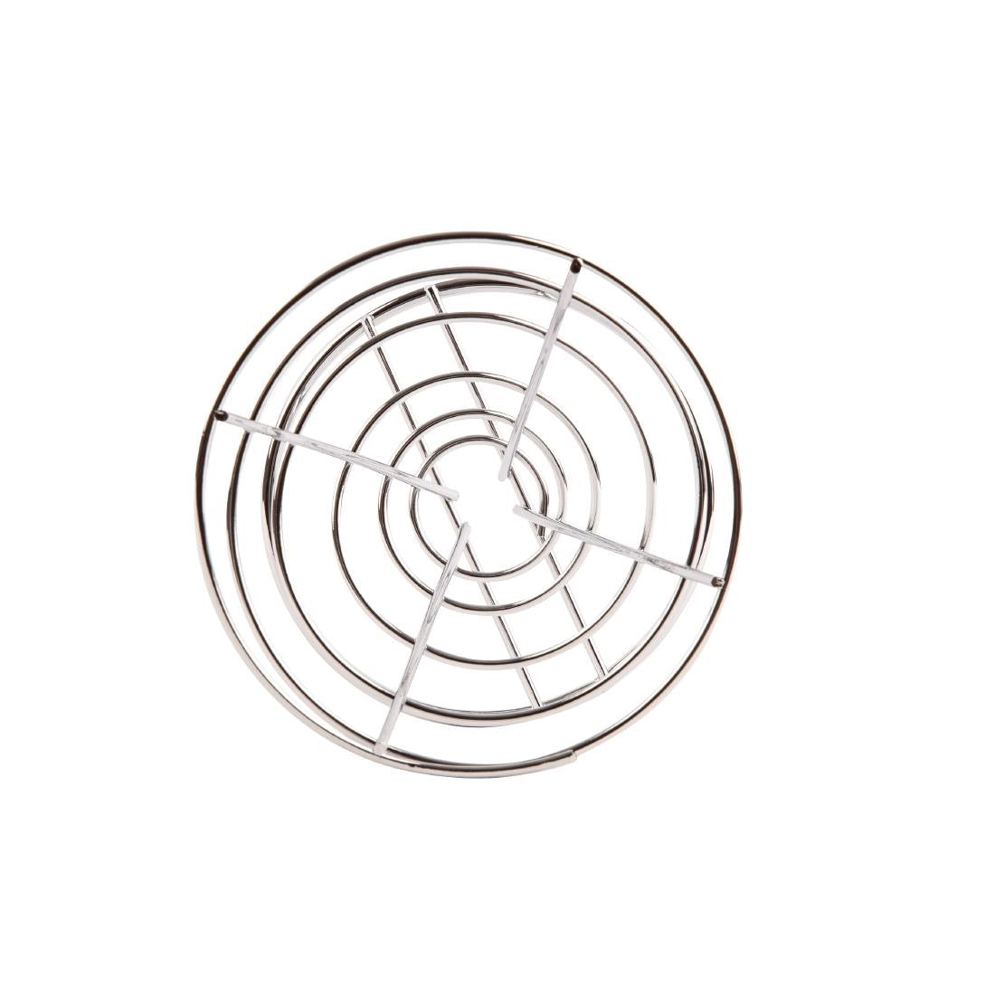 Olympia French Fry Holder Chrome Wire Cone - 175(h)x115(dia)mm