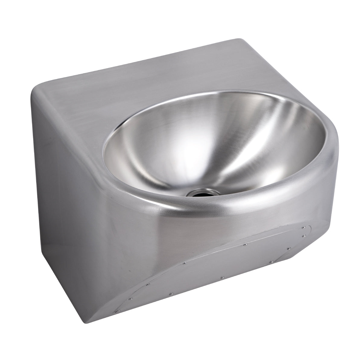 Round Disabled Compliant Wall Mounted Stainless Steel Hand Basin HBD-R